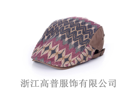 男士鴨舌帽，樣帽圖由江浙滬帽子工廠提供